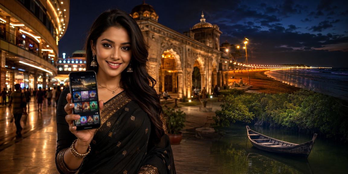 কক্সবাজার সমুদ্র সৈকতে মোবাইল ক্যাসিনো অ্যাপ ব্যবহার