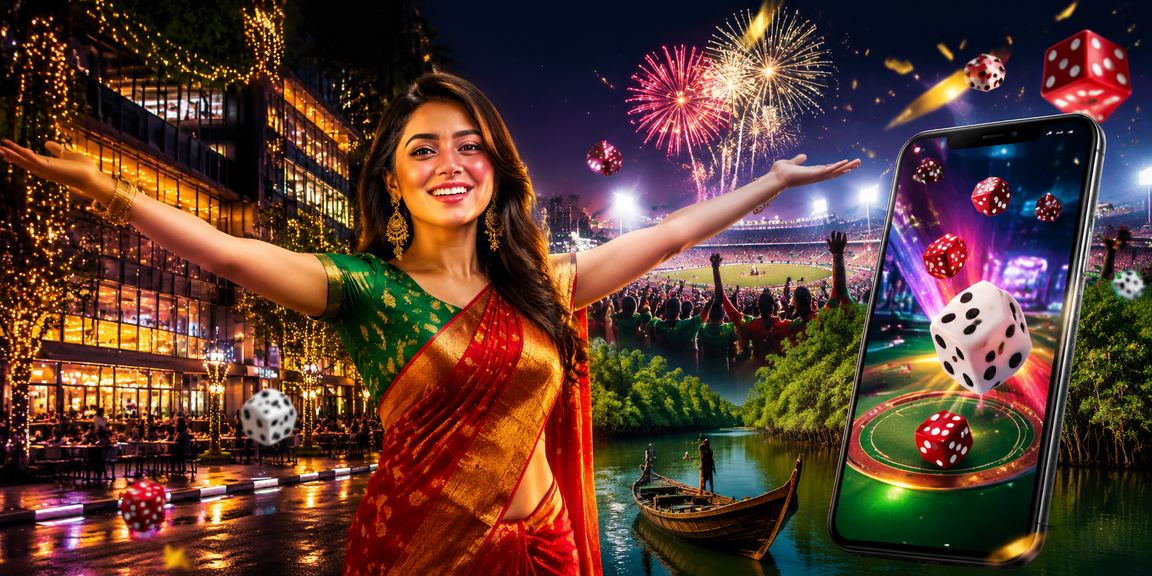 ঢাকায় মোবাইলে ডাইস ও লটারি গেম উপভোগ করছেন একজন ব্যবহারকারী
