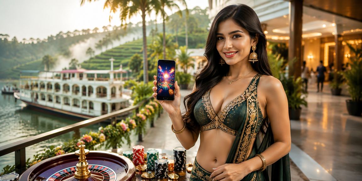 গাজীপুরের চা বাগানে ক্যাসিনো অ্যাপ ব্যবহার করছেন একজন খেলোয়াড়